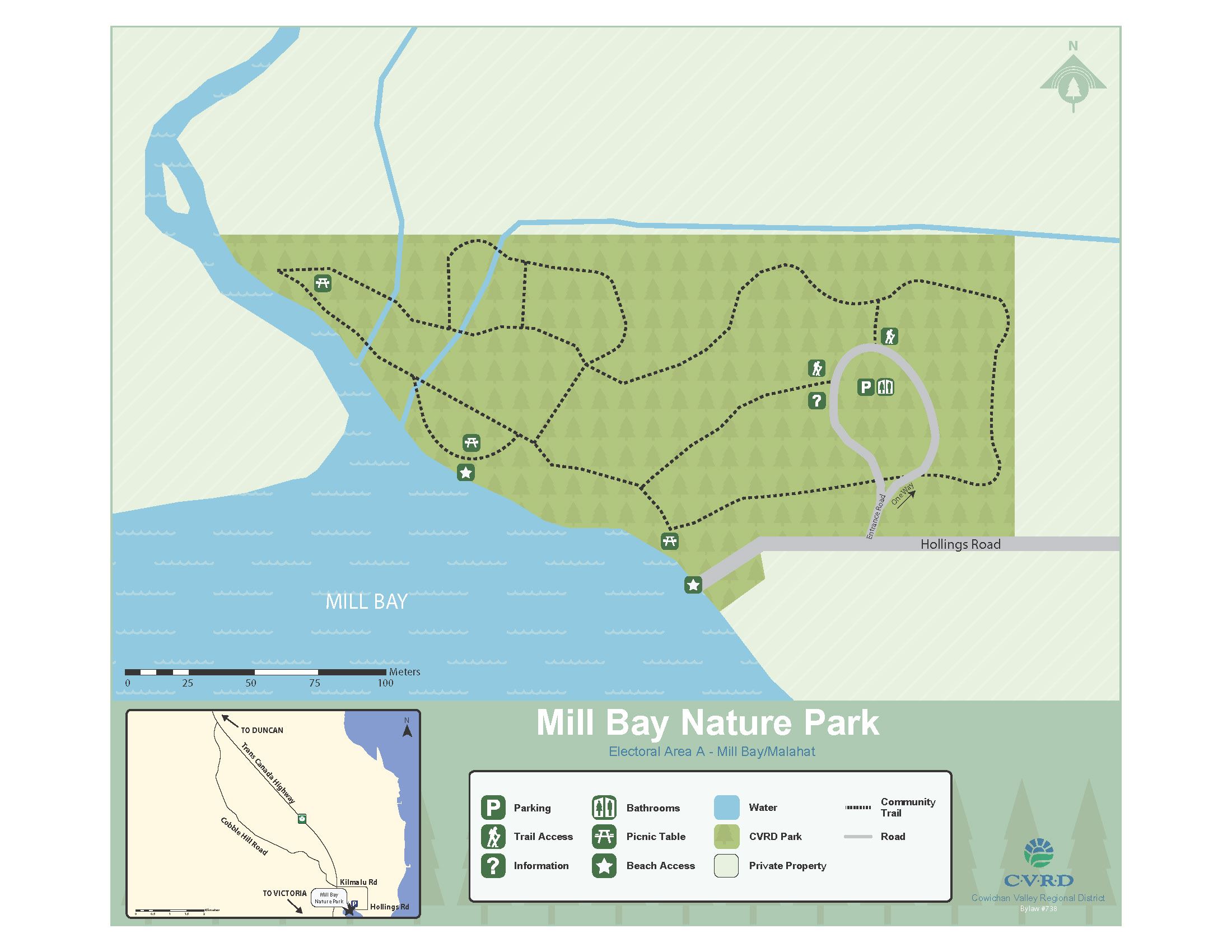 Mill Bay Nature Park Map